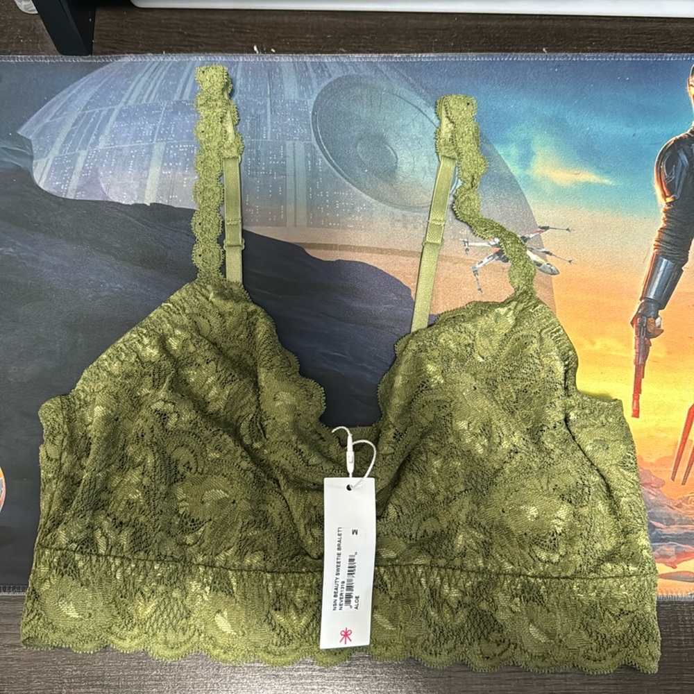 Cosabella Bra - NSN Beauty Swettie Bralet - Aloe Green